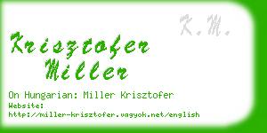 krisztofer miller business card